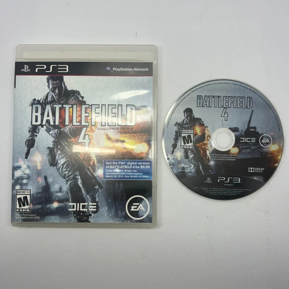 Battlefield 4 Sony PlayStation 3 PS3‎ Game Disc Case Only No Manual